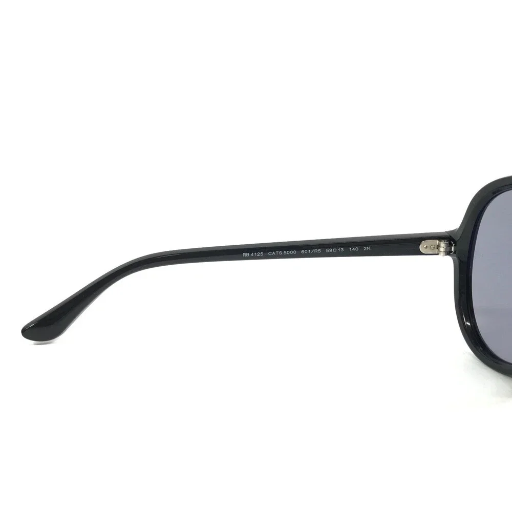 Ray-Ban Sunglasses RB4125 CATS 5000 601/R5 Polished Black Frames w/ Gray Lenses